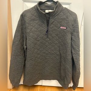 Gray Vineyard Vines Pullover 1/4 Zip Size XL